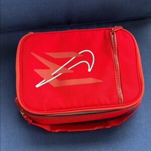 Nike Red Compact Lunch Bag with Iconic Swoosh